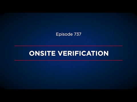 Onsite Verification
