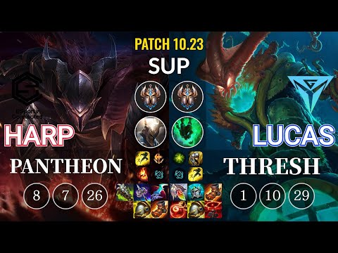 ESC Harp Pantheon vs IGY Lucas Thresh Sup - KR Patch 10.23
