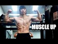 헬스장에서 땀 머슬업 훈련 (Calisthenics workout MUSCLE-UP 懸垂運動方法)