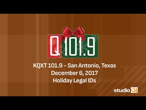 101.9 KQXT - "Q101.9" - Holiday Legal IDs, 12/6/2017