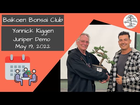 Yannick Kiggen - CBS VA - Juniper Demo - May 2022 - Club Meeting - Baikoen Bonsai Club