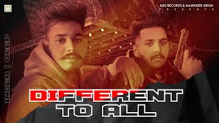 Different To All song artwork