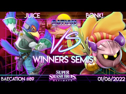 Baecation #89 Winners Semis - Juice (Falco) Vs. Bonk! (Meta Knight) - SSBU Tournament