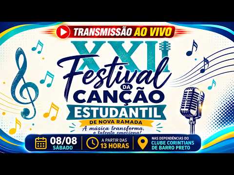 🎤 🔴 AO VIVO | XXII Festival da Canção Estudantil de Nova Ramada 2026 | Música, Talento e Emoção