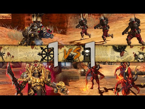 Dawn of War 2 - 1v1 | Zero Cry - Daemonhunter [vs] Deimos - Chaos Lord