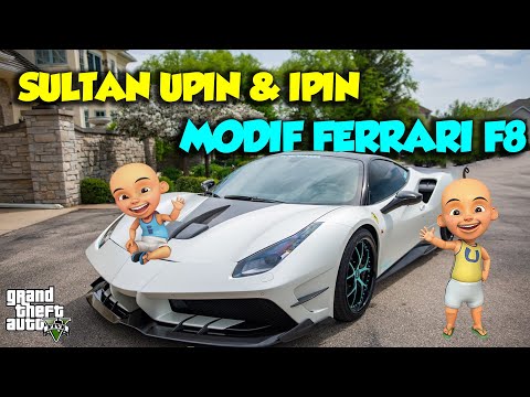 Sultan Upin Ipin MODIF FERRARI F8 Jadi Kencang Parah MANTAP - GTA V Upin Ipin Episode Terbaru 721