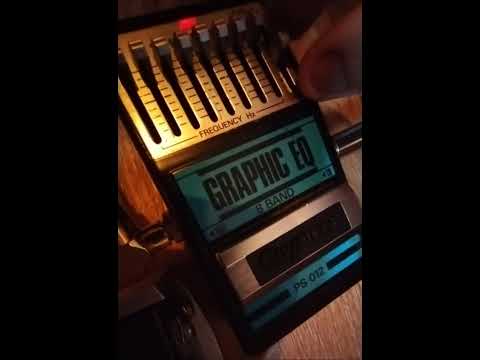 Guyatone PS-012 8 band Graphic Equaliser 1980s - Black/Blue image 9