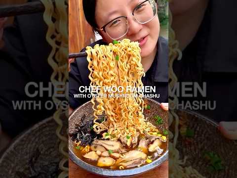Chef Woo Ramen with Oyster Mushroom Chashu