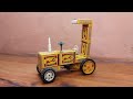How To Make Matchbox Tractor At Home Diy Matchbox Tractor Mini Tractor Science Project