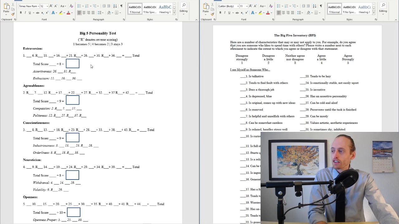 How to Score Your Personality Test