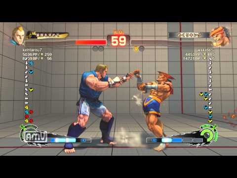 kentarou7 [Abel] vs wakideru [Adon] SSF4 AE Japanese Online Ranked Matches