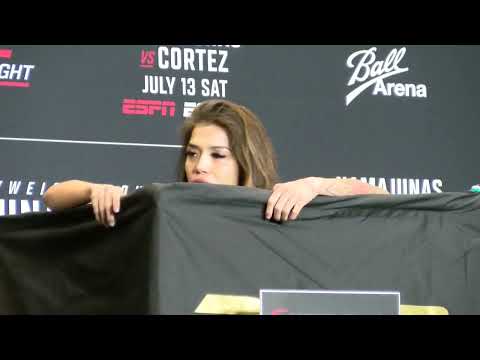 Tracy Cortez ufc CUTS HAIR to make weight, weigh ins, Rose Namajunas Main Event #ufc