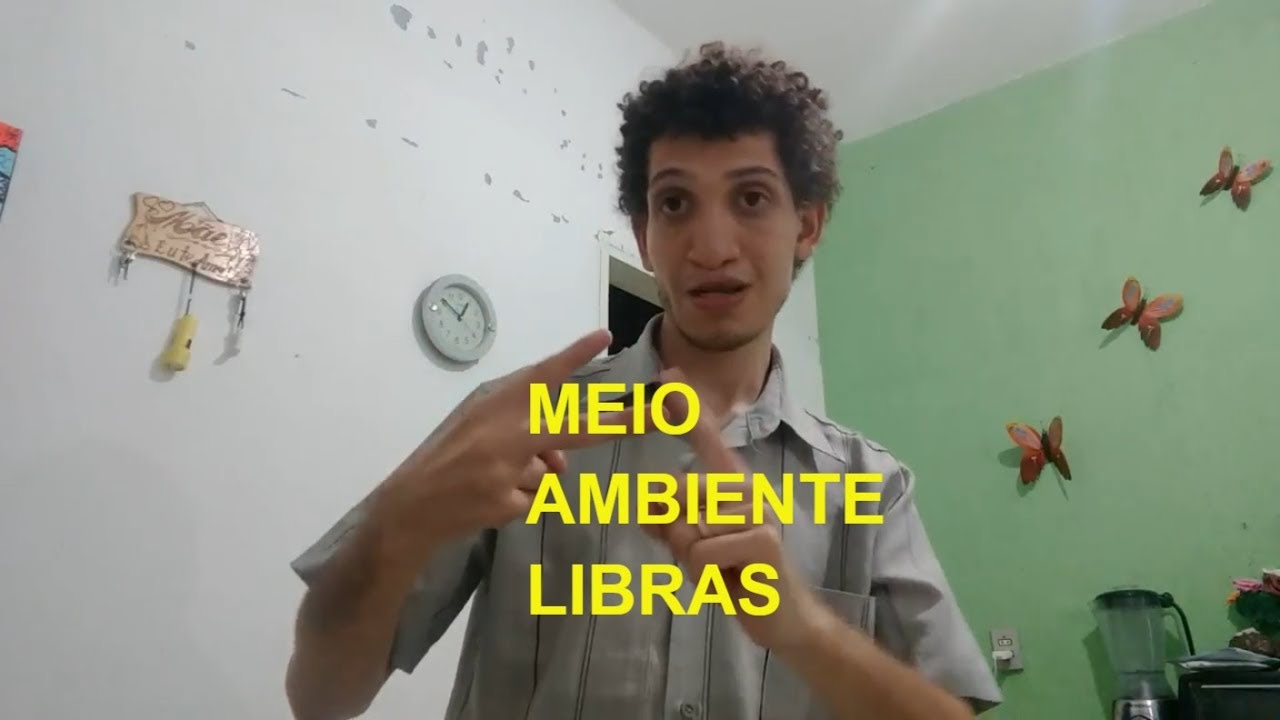 Sinal de MEIO AMBIENTE em LIBRAS