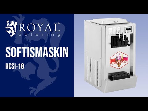 video - B-varer Softismaskin - 1640 W - 23 l/t - 3 smaker - Royal Catering