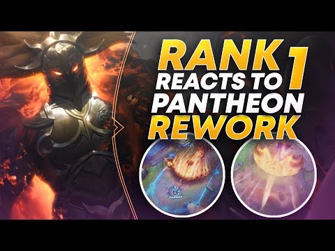 RANK 1 PANTHEON REACTS TO REWORK! - League of Legends