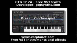 Video thumbnail for GTG JP 7A - Free VST synth - vstplanet.com by Plugins Collection