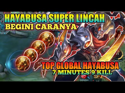 Hayabusa Perfect MANIAC Hypercarry Build NonStop Shadow Play - by RRQ XINNN - Mobile Legends