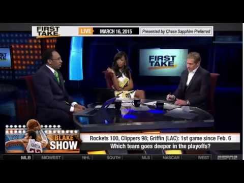 ESPN First Take - Rockets beat Los Angeles Clippers (100-98) | Blake Griffin Returns