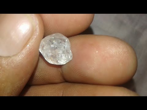 Raw uncut diamond /rough diamond identification