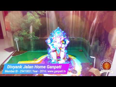 Divyank Jalan Home Ganpati Decoration Video