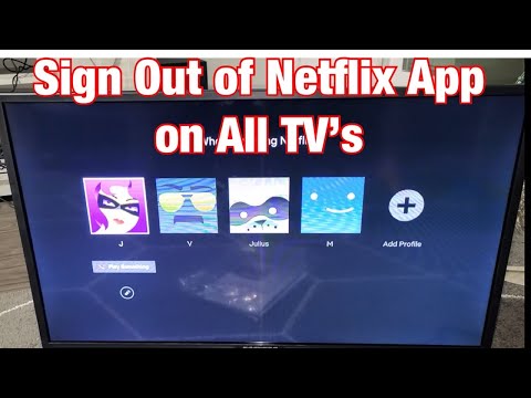 Netflix App on TV: How to Sign Out (Log Off)