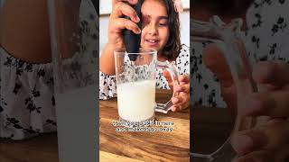 How to froth milk, taught by Luna! #shorts