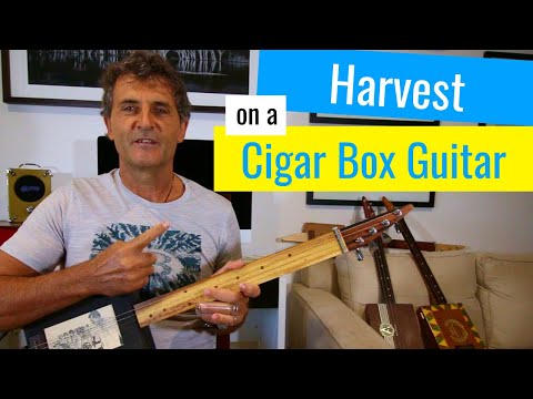 Harvest by Neil Young 3 string cigar box guitar lesson
