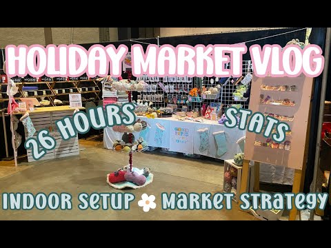 Was it worth it? 4 Day Holiday Market Vlog, Booth Design, & Stats, Studio Vlog #21