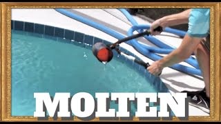 Pouring molten aluminum into a pool!!