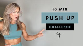 10 Min PUSH UP CHALLENGE at Home Workout | How many can you do?