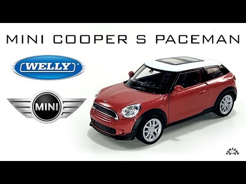 Welly NEX MINI Cooper S Paceman Diecast Unboxing Car Toy Scale 1/38 (Red)