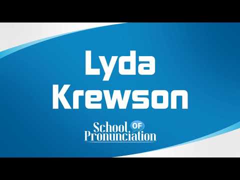 Learn How To Pronounce Lyda Krewson