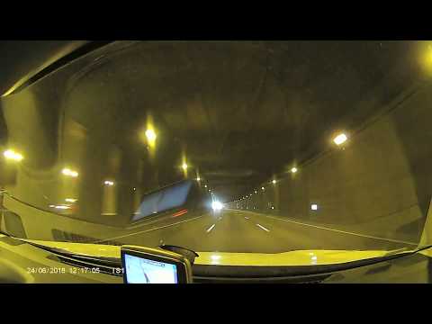 Test Camera auto DVR GPyeS EYE 2+ DUAL CAM Ecran 4" Super Night Vision test tunel lumina scazuta