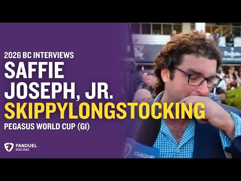 Emotional Trainer Very Happy With 1-2 Finish in the Pegasus World Cup