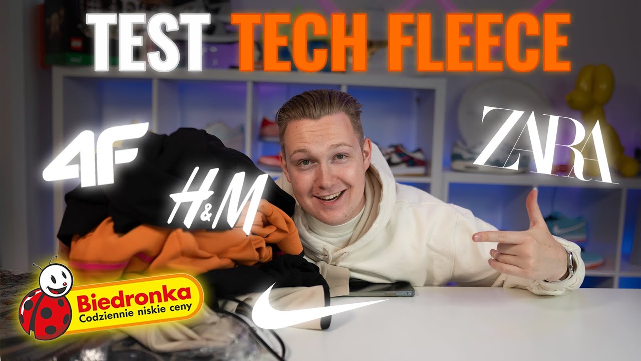 Drill za 120 PLN! Test tech fleece z Biedronki, Zara, H&M, 4F i porównanie z tech fleece set z NIKE