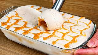 No Vas A Poder Dejar De Comerlo! Delicioso Helado De Caramelo En Cinco Minutos