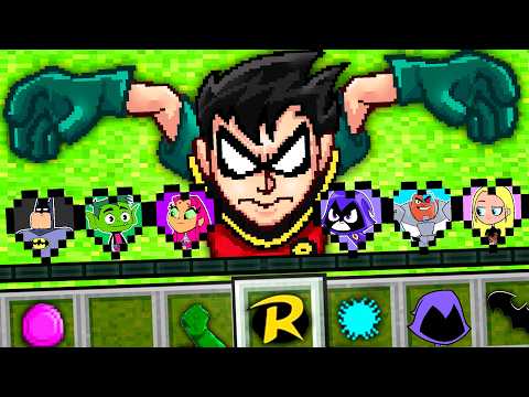 Minecraft BUT there are TEEN TITANS HEARTS! 😱💥