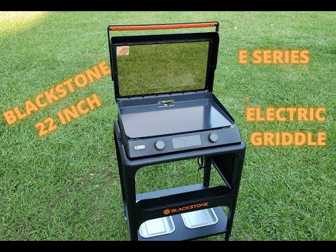 Blackstone 22 inch E Series Electric Griddle Unboxing Assembly and Overview