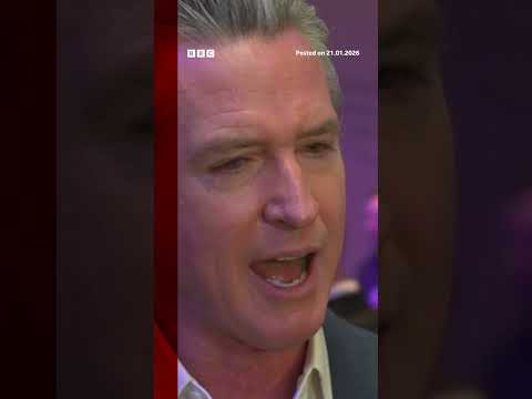 Gavin Newsom said EU leaders need to 'have a backbone' over Trump. #BBCNews