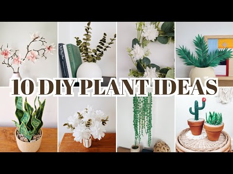 10 Genius DIY Faux Plant Projects | Easy Fake Plant Decor Ideas