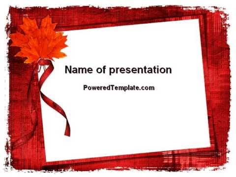 Autumn Frame Powerpoint Template By Poweredtemplate Com