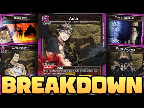 0 Cards = WIN & Black Bulls Board Rush! Full Purple Set Black Clover (Union Arena)