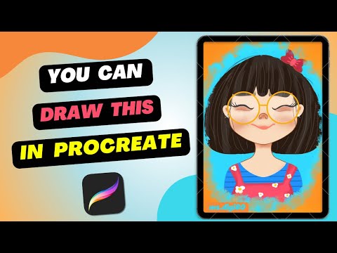 You Can Draw This Girl Character in PROCREATE- Step by Step Procreate Tutorial