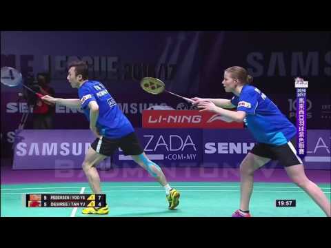 Badminton 2017 Purple League   Yoo Yeon Seong Christinna Pedersen vs Desiree Siow Tan Yip Jiun
