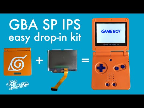 2023 Game Boy Advance SP laminierter IPS-Drop-In-Bildschirm – Tutorial und Testbericht HISPEEDIDO