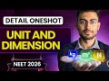 Units Dimensions Oneshot For NEET Yoddha 2026 Aayush Sir
