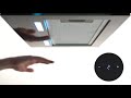 electriQ 52cm Canopy Cooker Hood with Gesture Controls - Black