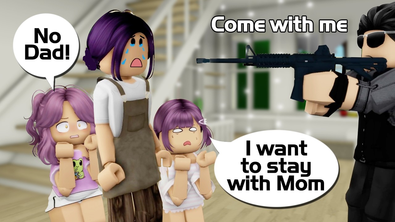 😒 Dad Kidnapped Us from Mom | Violet Roblox TV