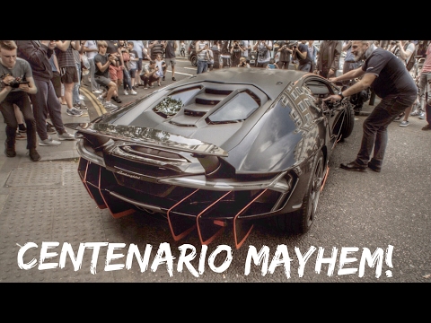 $2.6 Million 2017 Lamborghini Centenario delivery causes chaos in London
