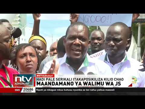 Walimu wa JS Mombasa waandamana huku wakishtumu serikali kwa kupuuza malalamishi yao